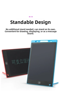 Dual LCD writing tablets with kickstand feature and stylus for kids drawing