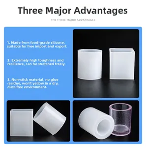 Detailed view of high-toughness food-grade silicone DIY molds for resin art