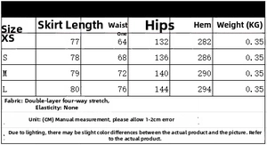 Size chart for women plaid cape dress showing measurements in centimeters and fabric details