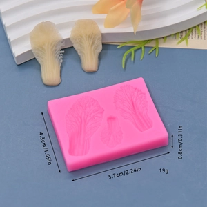 Moule en silicone en forme de feuille de chou pour décoration de gâteaux DIY