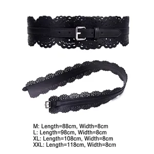 Ceinture large ajourée pour femme en plusieurs tailles pour robes et trench-coats