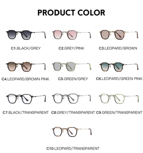 Multiple color options for small frame polygon sunglasses and optical glasses with metal nose pads