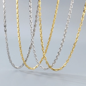 Classic stainless steel pig nose anchor link necklace set in gold and silver finishes