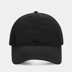 Classic black quick-dry breathable baseball cap for outdoor sports and sun protection