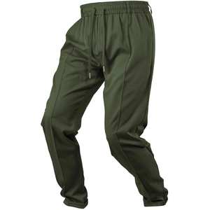 Pantaloni da jogging casual da uomo verde oliva con coulisse elastica in vita e fit comodo