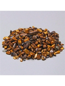 Polished brown tiger eye crystals with cat-eye effect for aromatherapy and decor