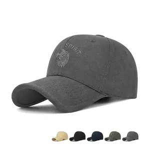 Vintage Cotton Baseball Cap With Eagle Embroidery And Free Spirit Lettering Adjustable Sunshade Sport Hat For Men Women