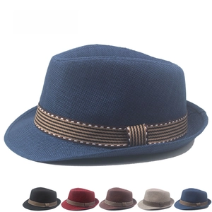 Detail of breathable mesh weave summer straw sun hat with striped ribbon band in five colors