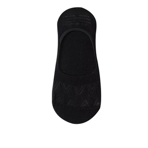 Breathable black low cut invisible boat socks for women with mesh diamond pattern