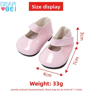 American Girl Puppenschuhe BJD Puppenstiefel PU Leder Klassisch Mary Jane Stil Pailletten Cartoon Katze Ohr Spielzeug Zubehör