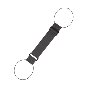Adjustable black nylon luggage strap with durable plastic buckle for suitcase suitcase storage