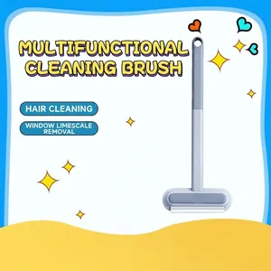Pet Hair Remover Brush Long Handle Dual Sided Reusable Lint Scraper For Carpet Sofa Clothes Home Cleaning Tool