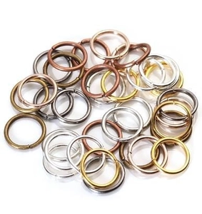Assortiment d'anneaux de jonction DIY en or, argent, bronze et métal pour bijoux