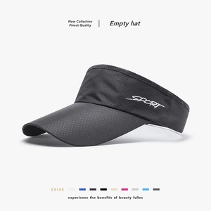 Sport Sun Visor Hat Polyester Breathable Mesh Sun Protection Adjustable For Outdoor Running Tennis Golf Men Women Casual