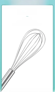 Macro shot of flexible stainless steel whisk wires highlighting durability and fast rebound