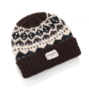 Fair Isle Knit Hat And Scarf Vintage Geometric Pattern Warm Thick Beanie For Women Winter Outdoor Daily Wear Protection