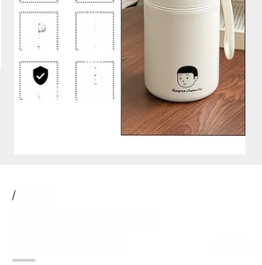 Detail of a 1000ml white SUS316 stainless steel thermal flask with leak-proof seal