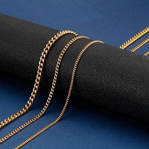 Curb Chain Necklace Stainless Steel Fashion Titanium Steel Link Chain For Men Women Hip Hop Style