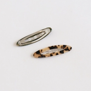 Barrettes BB élégantes en acétate avec motifs marbre et écaille de tortue pour femmes