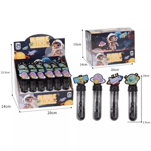 Cartoon Bubble Wand Toys For Kids Outdoor Party Favors Leakproof ABS Plastic Mini Portable Blowing Bubbles Hand Gifts