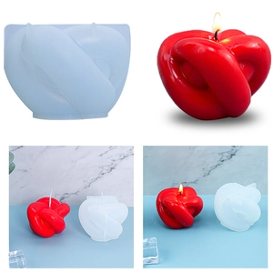 Moule En Silicone Noeud 3D Pour Fabrication De Bougies Bricolage Savon Fait Main Artisanat Résine Ornement Décoration Maison