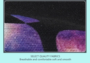 Close-up of high-quality breathable purple and pink gradient fabric for Halloween capes