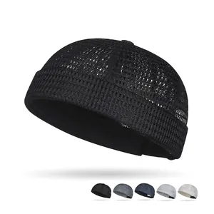 Cappello Docker Retro In Mesh Per Uomo Donna Poliestere Traspirante Berretto Senza Visiera Regolabile Streetwear