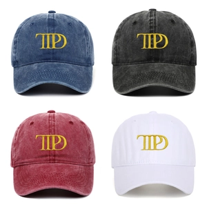 Vintage Baseball Cap Washed Cotton Letter Embroidery Adjustable Metal Buckle Retro Casual Sun Hat For Men Women