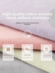 Close-up of breathable cotton fabric showing skin-friendly texture and macaron colors