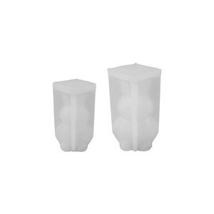 Set di due stampi in silicone a forma di coniglio per candele profumate e gesso DIY