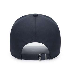 Casquette de baseball marine pour hommes avec bride arrière réglable et boucle en métal