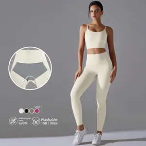 Women Seamless Yoga Set High Waist Leggings And Spaghetti Strap Sports Bra Top And Bottom Gym Fitness Activewear