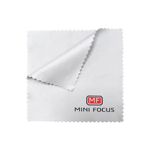 Microfiber cleaning cloth for watches and jewelry with a soft texture and serrated edges