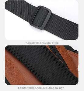Detail view of adjustable black nylon strap with breathable honeycomb mesh for comfort