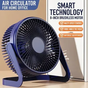 Mini Desktop Fan USB Powered Portable Quiet Table Fan For Office Home Air Circulation Adjustable Angle Personal