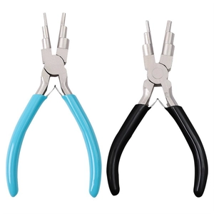 Bail Making Pliers For Jewelry Making DIY Loop Forming Tool High Carbon Steel Anti-Slip Handle Multi Step Round Nose Pliers