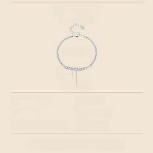 Detail view of the S925 sterling silver stamp on the clasp of the moissanite bracelet