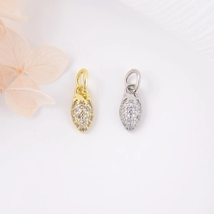 Fruit Shape Charm Copper Micro Pave Zircon Strawberry Pineapple Pendant For DIY Earring Bracelet Jewelry Making