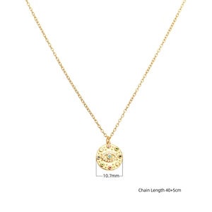 Golden S925 sterling silver evil eye necklace with colorful stones and 40+5cm chain