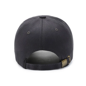 Casquette de baseball ajustable en coton avec œillets d'aération et boucle métallique