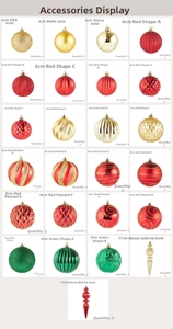 Detailed set of 8cm hand-painted Christmas ornaments including baubles and icicles