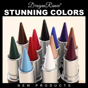 Dragon Ranee matte eyeliner pencils set in multiple vivid colors with silver metallic tubes