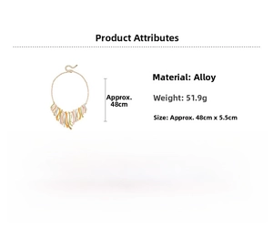 Détail du pendentif vague en émail coloré montrant l'alliage et la chaîne de 48cm de long