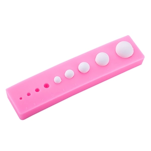 Molde de silicona rosa para esferas de fondant o chocolate con 9 cavidades diferentes
