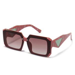 Oversized Square Sunglasses Plastic Retro Vintage Flat Top UV400 Protection Street Fashion Eyewear For Men And Women