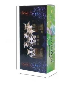 Detailed packaging dimensions 13x7x27cm for Christmas outdoor solar garden stake lights