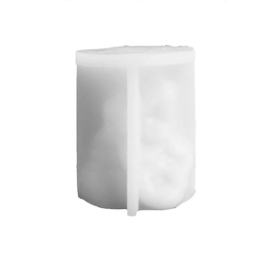 3D mermaid silicone candle mold with reinforced ribs for DIY plaster and soap making