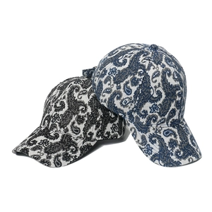 Vintage Paisley Baseball Cap Cotton Jacquard Curved Brim Adjustable Hip Hop Streetwear Hat For Men Women