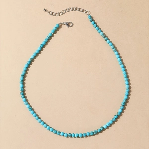 Faux Artificial Pearl Necklace With Rhinestone Cross Pendant Retro Hip Hop Style Jewelry For Men And Women