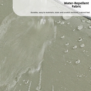 Macro shot of water-repellent nylon fabric showing droplets on the coin purse surface